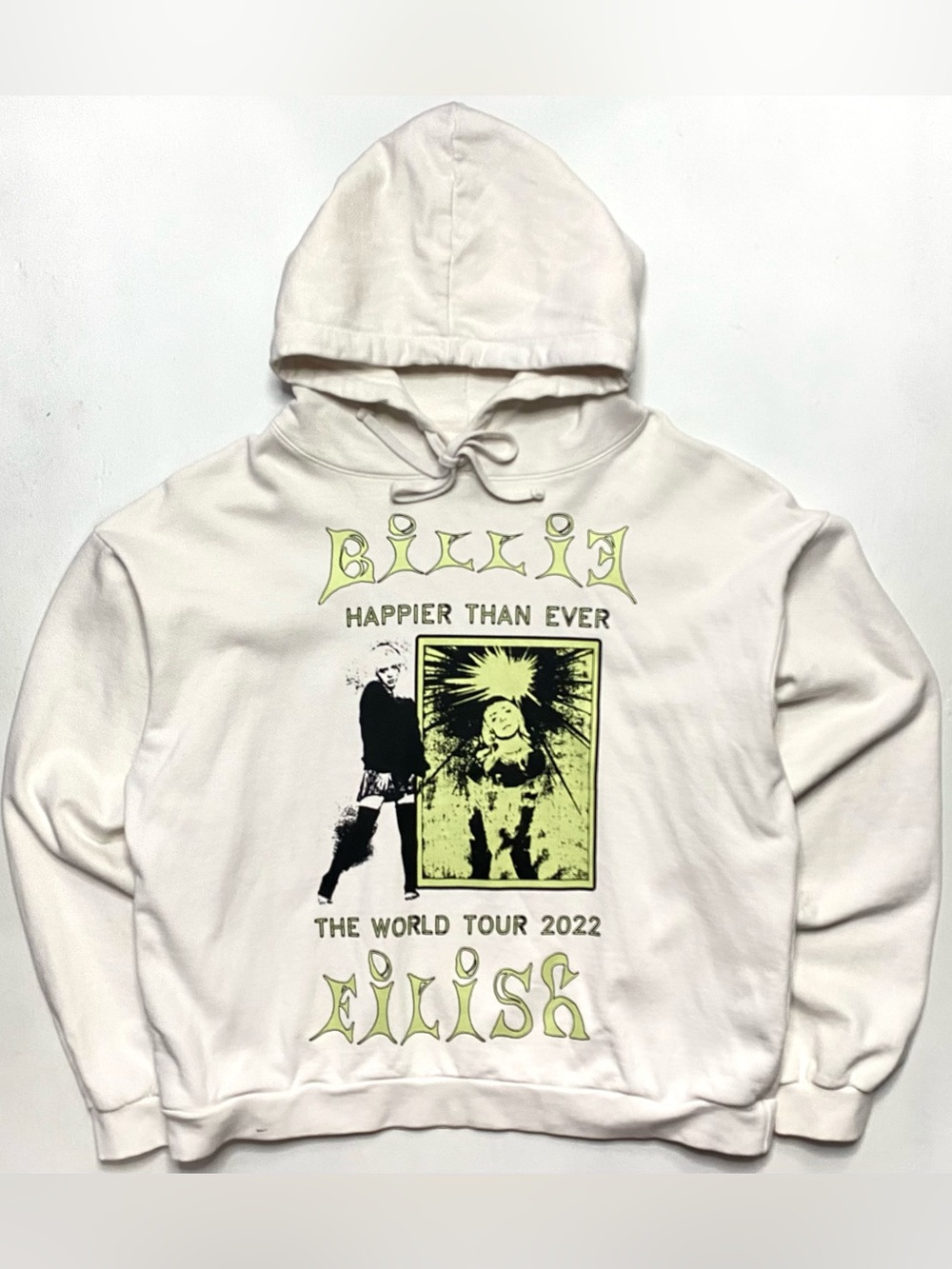 Billie Eilish Official Merch Happier Than Ever 2022 World Tour Hoodie Sweatshirt